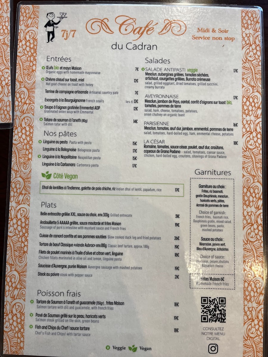 Menu Cafe Du Cadran-1