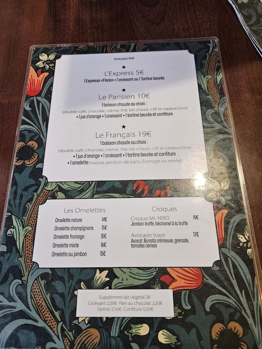 Menu Cafe Du Cadran-7