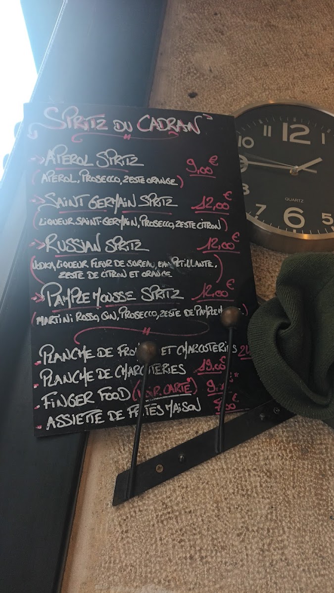 Menu Cafe Du Cadran-8